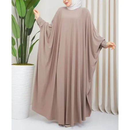 Abaya Niouma - Abaya Femme - Abaya Couleur Taupe