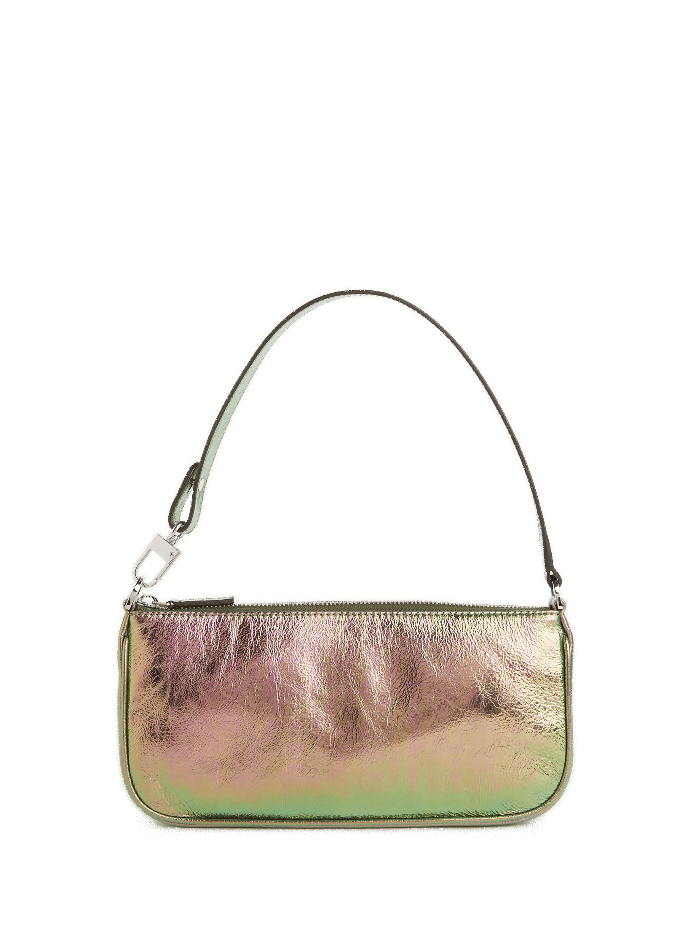 BY FAR  Sac à main en cuir métallisé  - Vert
