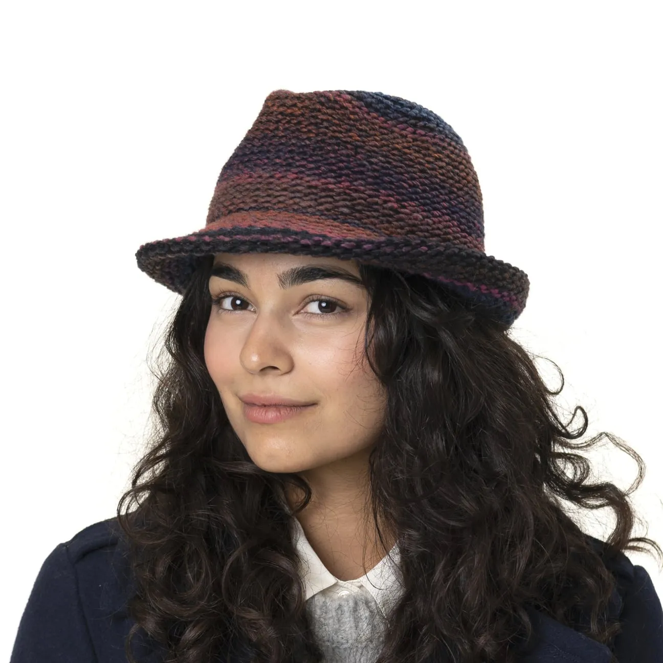 Chapeau en Tricot Multicolour Trilby by bedacht --> Chapeaux, casquettes & bonnets en ligne ▷ Chapeaushop