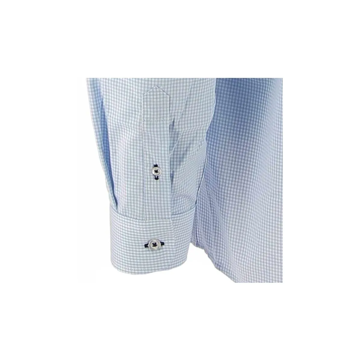 Chemise homme YACHT COLLECTION Vichy bleu et blanc - Matière-noble 34.90€