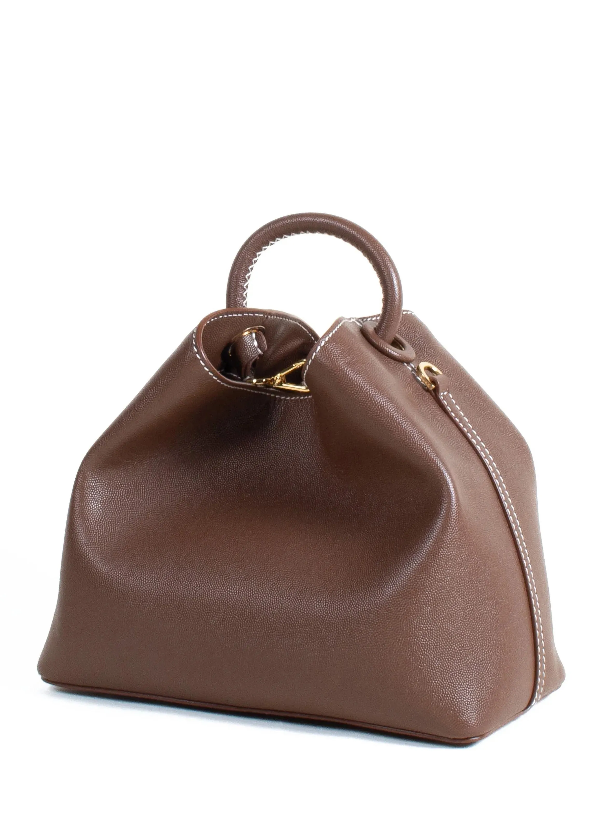 ELLEME  Sac à main raisin en cuir - Marron