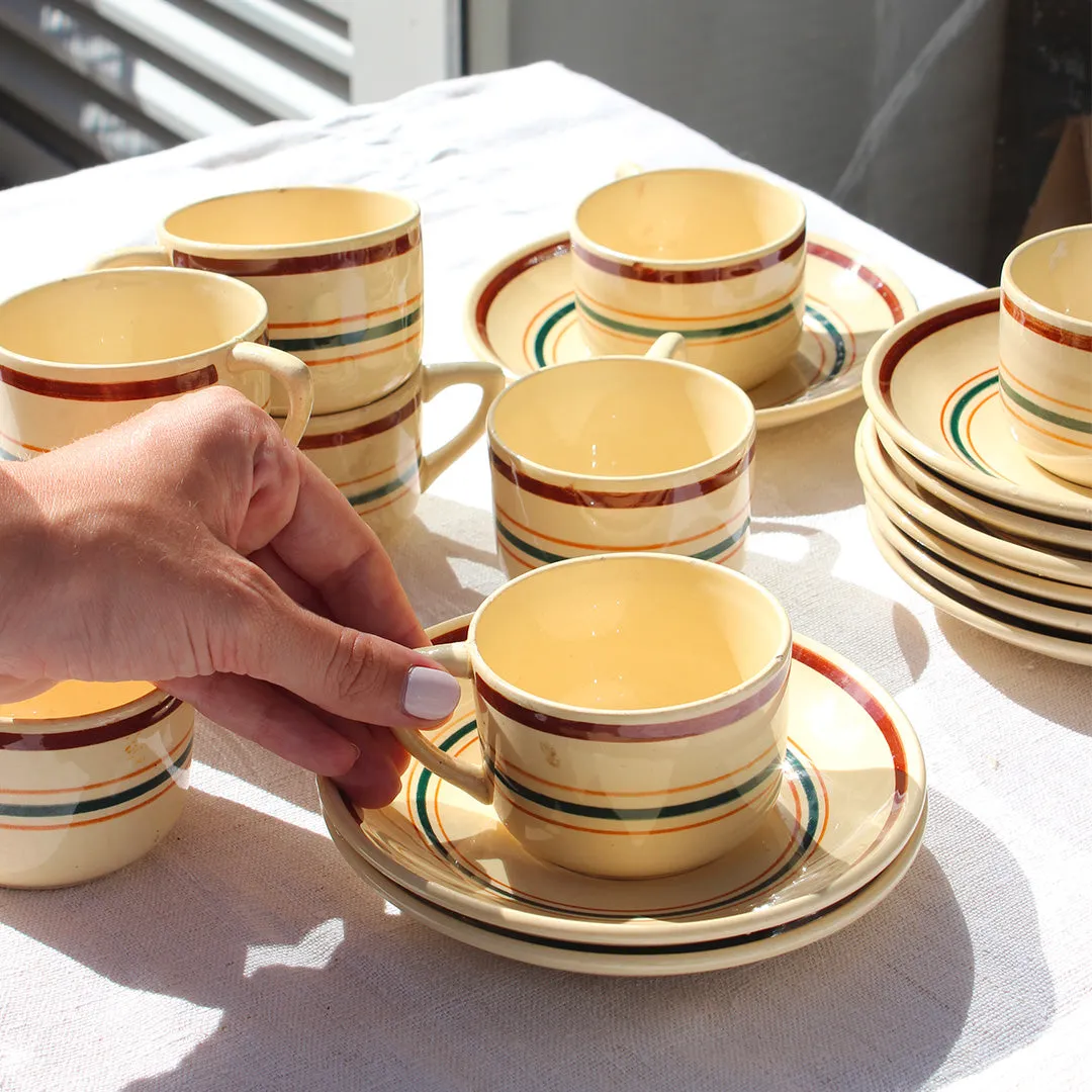 Ensemble de 9 tasses à café de Gien
