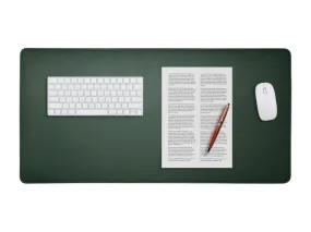 Grand sous-main en cuir vert anglais - 80x40 cm