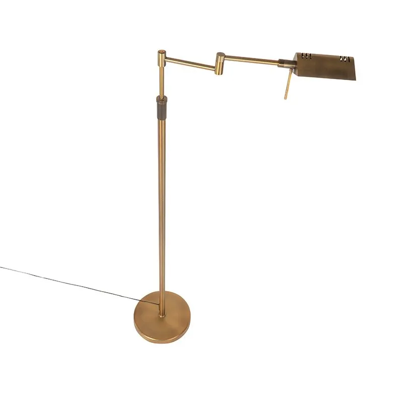 Lampadaire design bronze avec LED avec variateur tactile - Notia