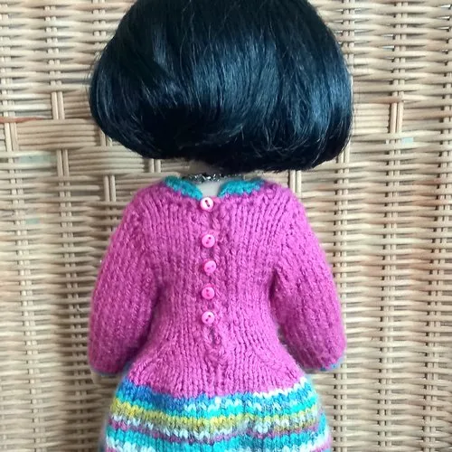 Las amigas, tenue robe et accessoires, fait main,