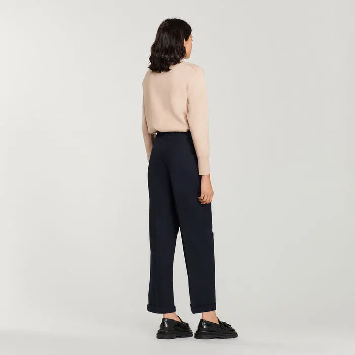 Pantalon à plis