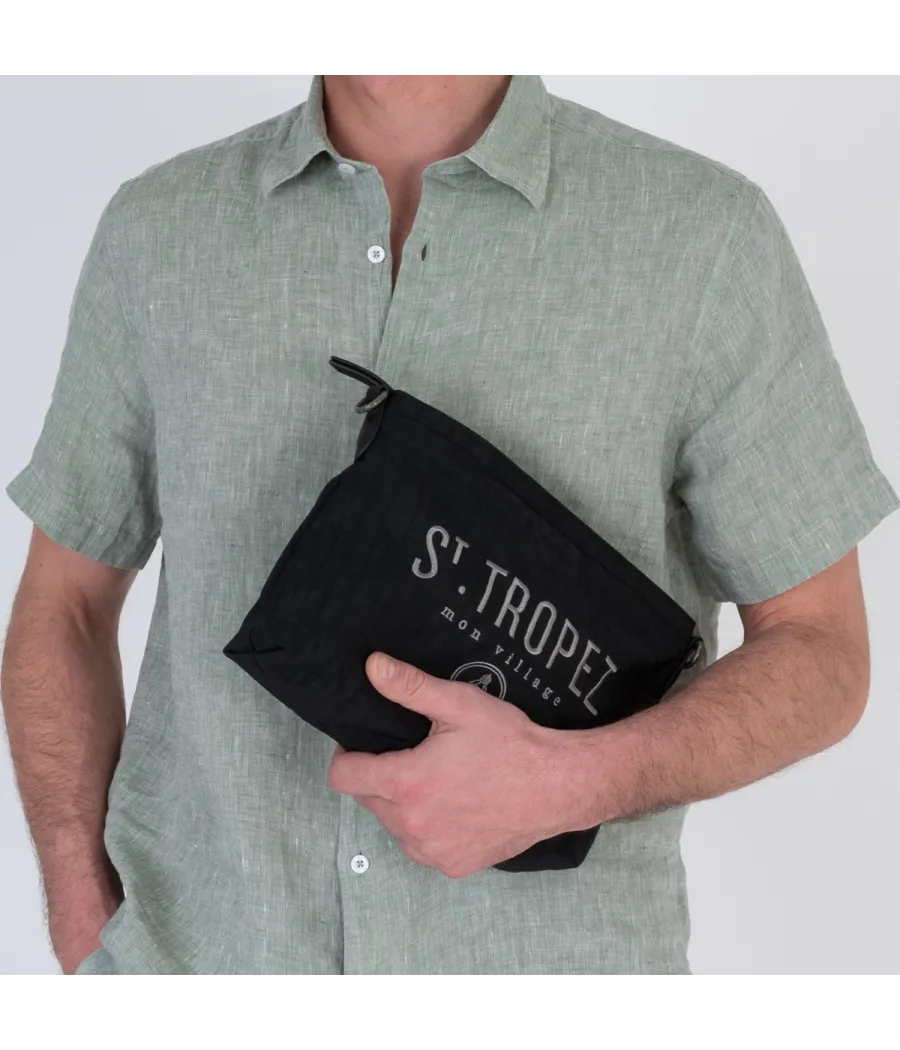 Pochette icone Saint Tropez noir
