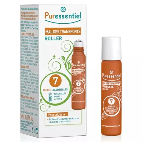 Puressentiel Bien-Être Mal des Transports Roller aux 7 Huiles Essentielles 5ml