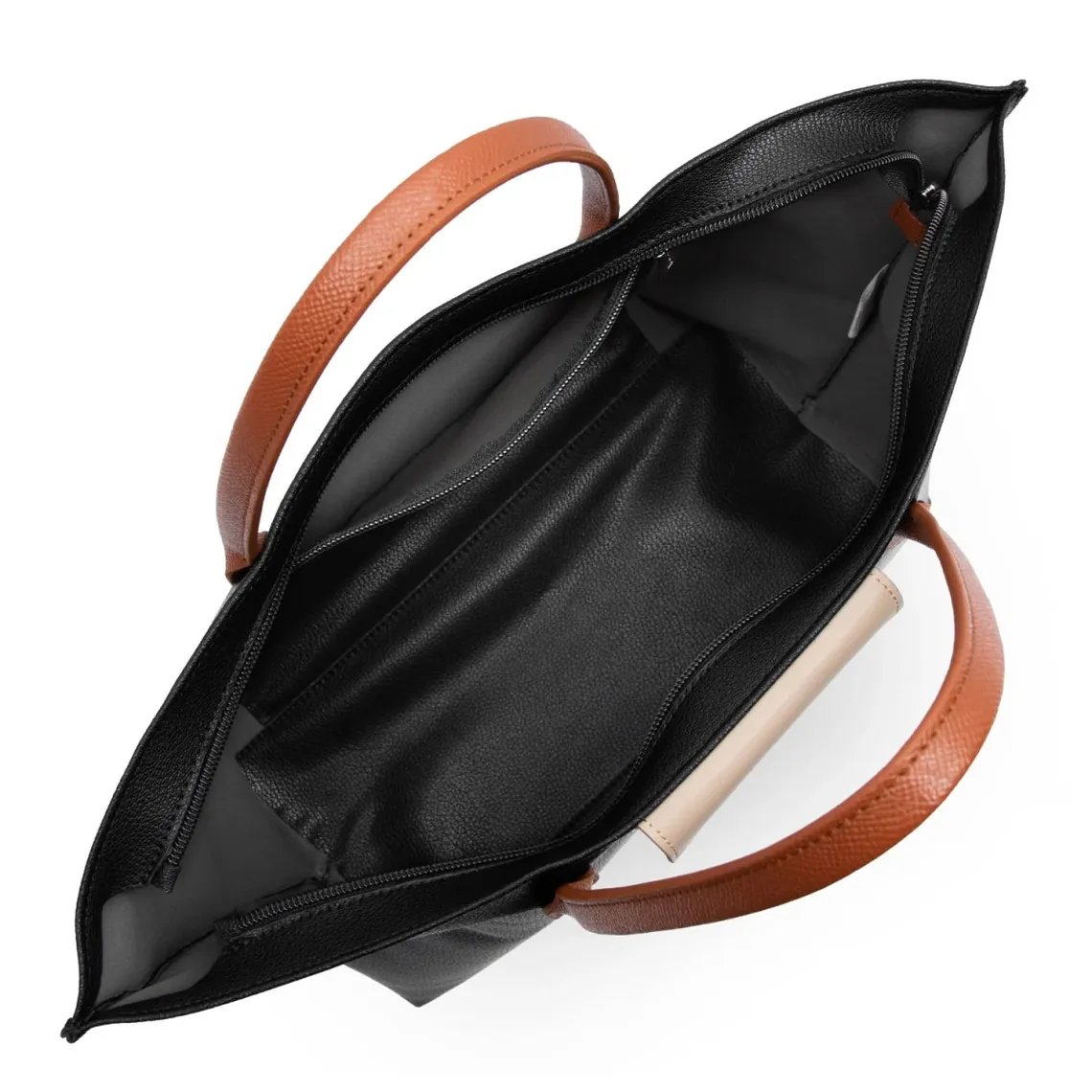 Sac cabas main Maya noir | 3 Suisses