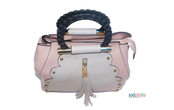 SAC à main couleur Rose Blanc KS0009 