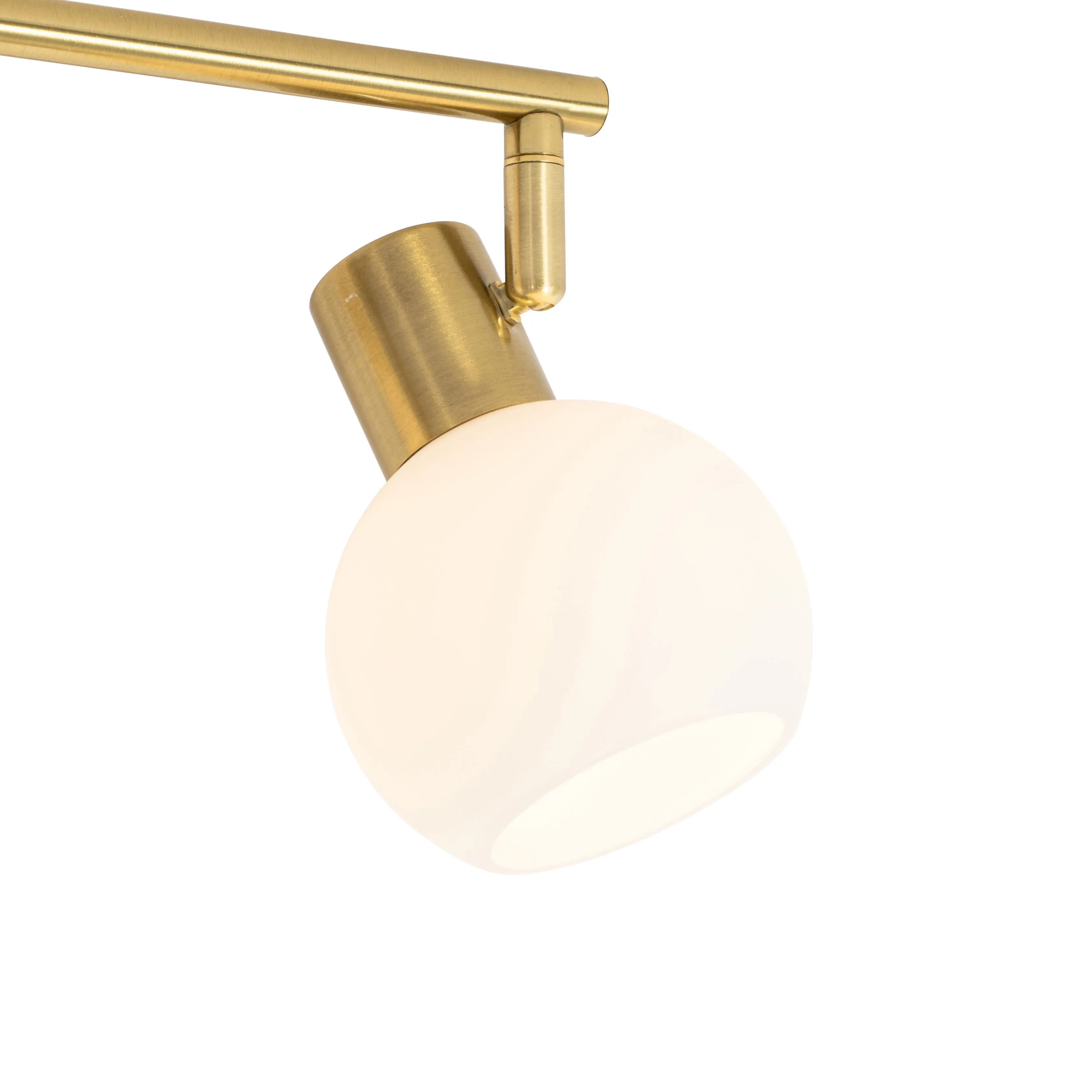 Smart Plafondspot goud met opaal glas 4-lichts verstelbaar incl. 4 Wifi P45 - Anouk