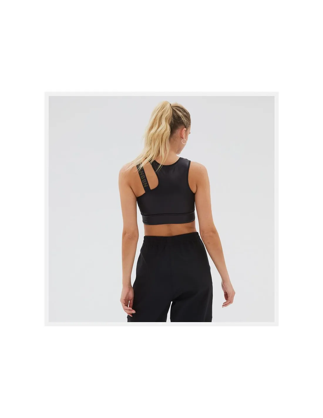 Soutien-gorge de sport New Balance Q Speed Shape Shield Shield Crop Black Women's
